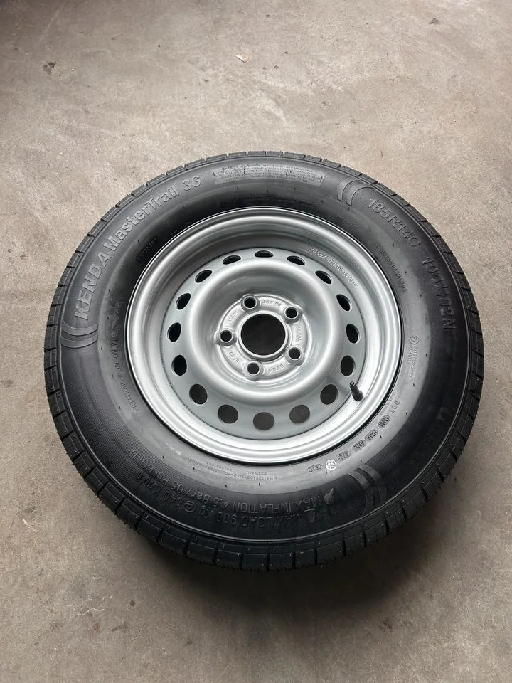 Anhängerreifen 185 R 14 Komplettrad, Lastindex 104