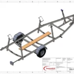 Segelbootanhänger BS LED 1800 – Nutzlast ca. 1.485 kg